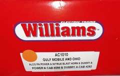 Williams AC1010 Gulf Mobile & Ohio ALCO PA POWERED-A & DUMMY-A Set O-Scale