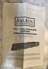 MTH RailKing O Scale Norfolk And Western Class J Die Cast Mt 1105 No. 611