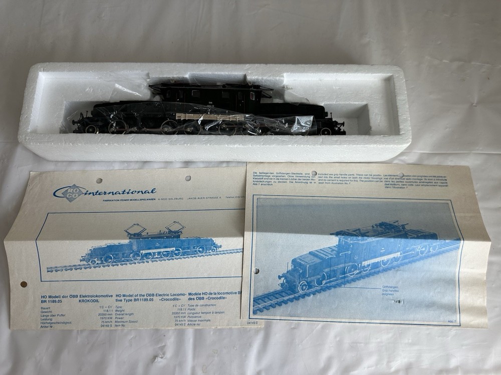 HO Scale Roco 4149A OBB electric locomotive type BR1189.05 Crocodile