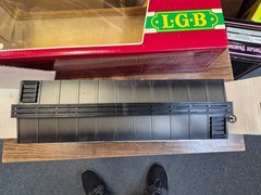 LGB 4067 SOUTHERN PACIFIC WOODSIDE BOX CAR PRE OWNED BOXED G SCALE 1:22.5