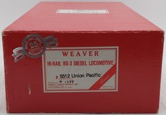 Weaver 5512 O Union Pacific Alco RS-3 Diesel Locomotive #1288 – 3-Rail EX/Box