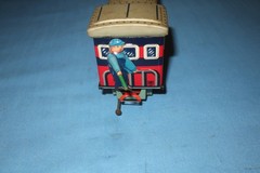 Cragstan Tin Litho Battery Operated Shuttle Train. Made Japan