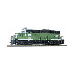 Green Burlington Northern HO/OO Scale Diesel Model Engine Locomotive 1709