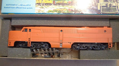New Vintage In Box Athearn 3301 Undecorated PA-1 Dummy Locomotive Orange