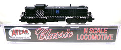 N scale Atlas Santa Fe RSD 4/5 diesel engine in original box (lot N190)