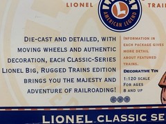 LIONEL DIE CAST CHESSIE SYSTEM GP-9 DIESEL ENGINE 1:120 SCALE DISPLAY TRAIN GP9