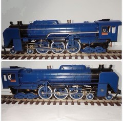 C62 14 Live Steam Locomotive 1 Gauge Alcohol Fired w/Tender 11kg used