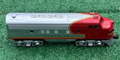 Williams Electric Trains no.4051 Santa Fe War Bonnet F-7 A Diesel Excellent Con
