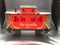 EZTEC Rio Grande 2050 G Gauge Train Engine And 4067 Red Caboose Rio Grande