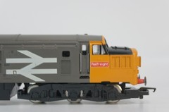 Hornby R348B Class 37 37063 plus three Shellstar bogie rail vans. Used. OO Gauge