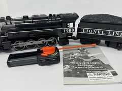 Lionel Lines Ready To Run 1900 Locomotive Tender Remote Control Tested