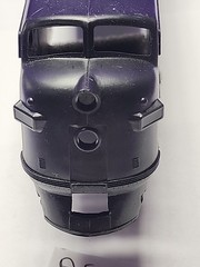 AS IS SHELL ONLY F7A Athearn HO Scale Undecorated Black DAMAGED STIRRUPS DETAILS