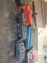 Vintage Lionel Columbia No. 1061 8pcs Curved Track Transformer 3 Other Cars