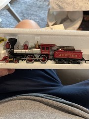 HO Scale Vintage Bachmann 4-4-0 Locomotive & Tender- Central Pacific Jupiter