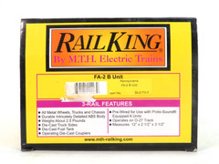 RailKing by MTH 30-2173-3 Pennsylvania FA-2 B Unit Diesel Locomotive, O Gauge