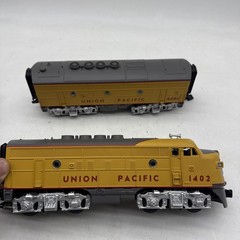 MTH Rare O Gauge Union Pacific #1402 & 440c Engine Train Power Sound And B Unit