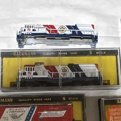 Bachmann N Scale 1:160 Diesel Locomotive Lighted Spirit of 76 4670 bicentennial