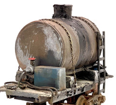 O gauge Custom, Handmade, Painted, & Weathered, Fuel tank car.