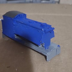 Custom Cardboard Austarity Sadle Tank Engine. Wooden Railway!