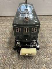 + MTH Standard Gauge Tinplate Gray w/ Nickel Trim #9E Locomotive Traditional