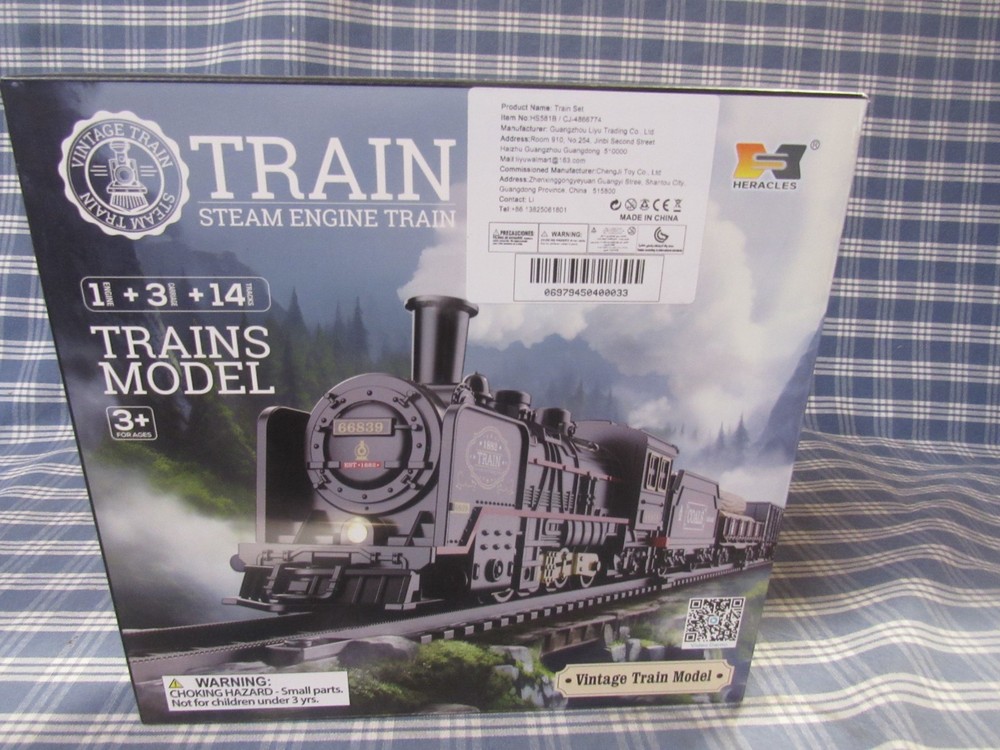 Heracles Steam Engine Vintage Train Set (New Sealed Box) FAST FREE SHIPPING.