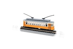 Bachmann Trains Brill Trolley Orange, Cream & Gray N Scale