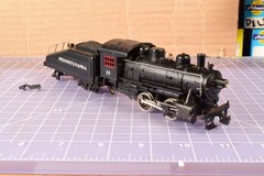 0-4-0 Steam Loco Yard Switcher, working condition, tender w/cosmetic issues VAL