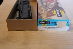 HO Scale Athearn, SD-45 Diesel Locomotive, Undecorated, Black