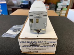 IMPERIAL HOBBY PRODUCTIONS IHP HO RESIN #87113B UTDC BILEVEL CAR BLT 2-WINDOW