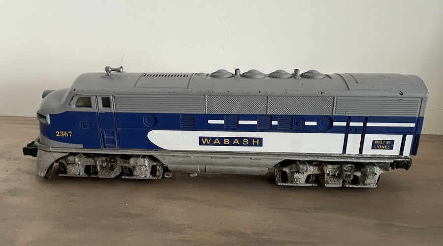 Lionel 2240 Vintage O Wabash F3 Powered A Diesel Locomotive, Untested