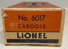 LIONEL POSTWAR 6017 CABOOSE BOX