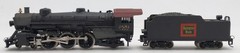 Mehano HO Scale Custom CB&Q Steam Locomotive And Tender #2851 EX