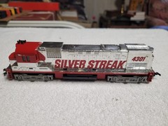 REDUCED!! HO Tyco Alco C-430 Diesel UP Silver Streak #4301 Vintage