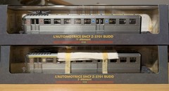 ATLAS AUTOMOTRICE BUDD Z3701 SNCF 2 PIECE SET STATIC DISPLAY MODEL