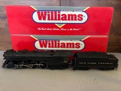 Williams 773 Hudson Locomotive and Coal Tender C7 Excellent Runs Well OBs