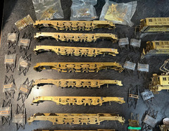 HO Brass -PRR P-5a Electric Locomotive Parts Lot Korea & Japan ALCO Models