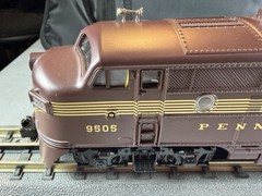 MTH Pennsylvania F-3 AA Diesel Set Tuscan Red. Rare !