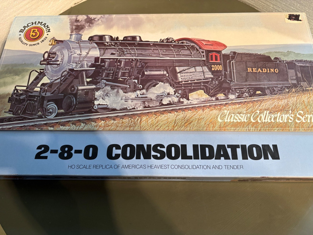 TESTED Bachmann 2-8-0 Consolidation Reading & Tender # 2000 (26-744)