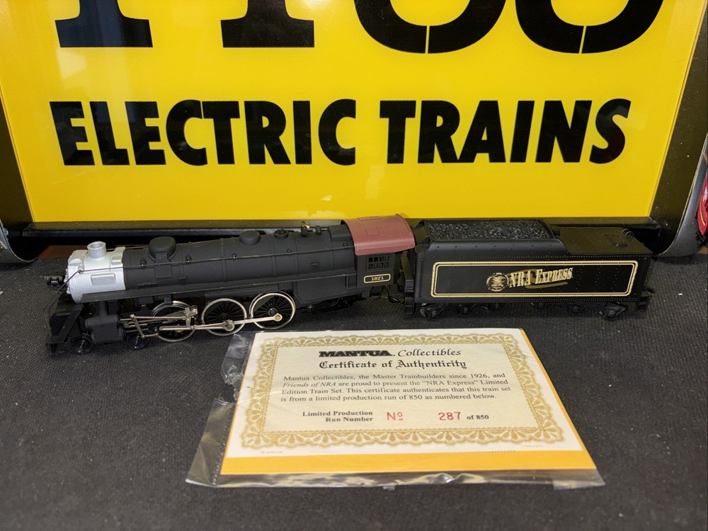 Mantua NRA Express 4-6-2 Pacific HO Steam Locomotive, Can Motor, Beautiful