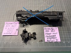 American Flyer S Train 322 321 320 Locomotive FRONT PILOT w/TRUCK ASSEMBLY Lot D