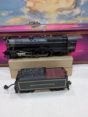 MTH O MT-3018LP PENNSYLVANIA K-4S 5400 PROTO SOUND DIECAST LOCO AND TENDER, OB
