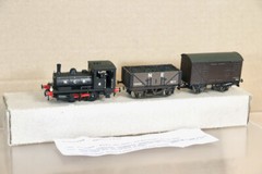AIRFIX HORNBY KIT BUILT NCB 0-4-0 ASPINAL TANK LOCO & COAL WAGON SET nz