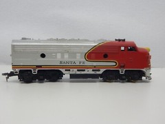 Santa Fe HO Scale Locomotive made in Hong Kong