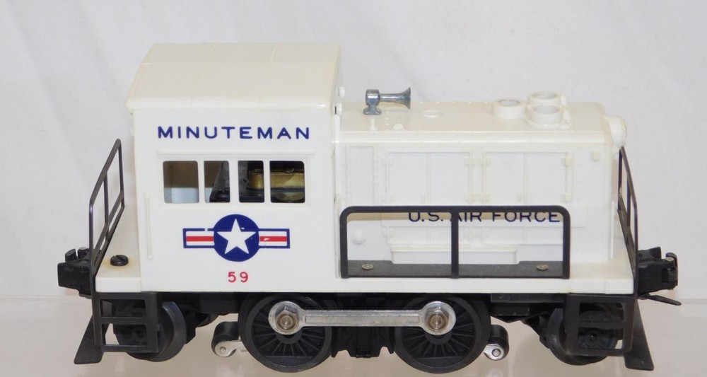 Postwar Lionel #59 US Air Force Minuteman Motorized Switcher Srvcd Run AllStruts