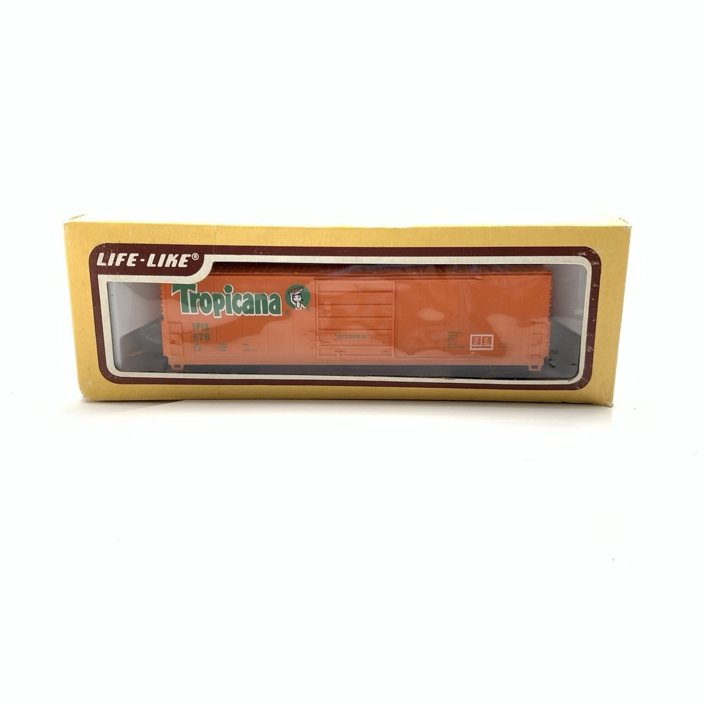 Life Like HO TROPICANA REFRIGERATED REEFER BOX CAR UNUSED B95