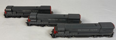 Lot of 3 Southern Pacific Diesel Locomotives 8634 HO Untested Used