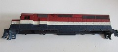 SHELL ONLY HO SD45 hand painted red white blue