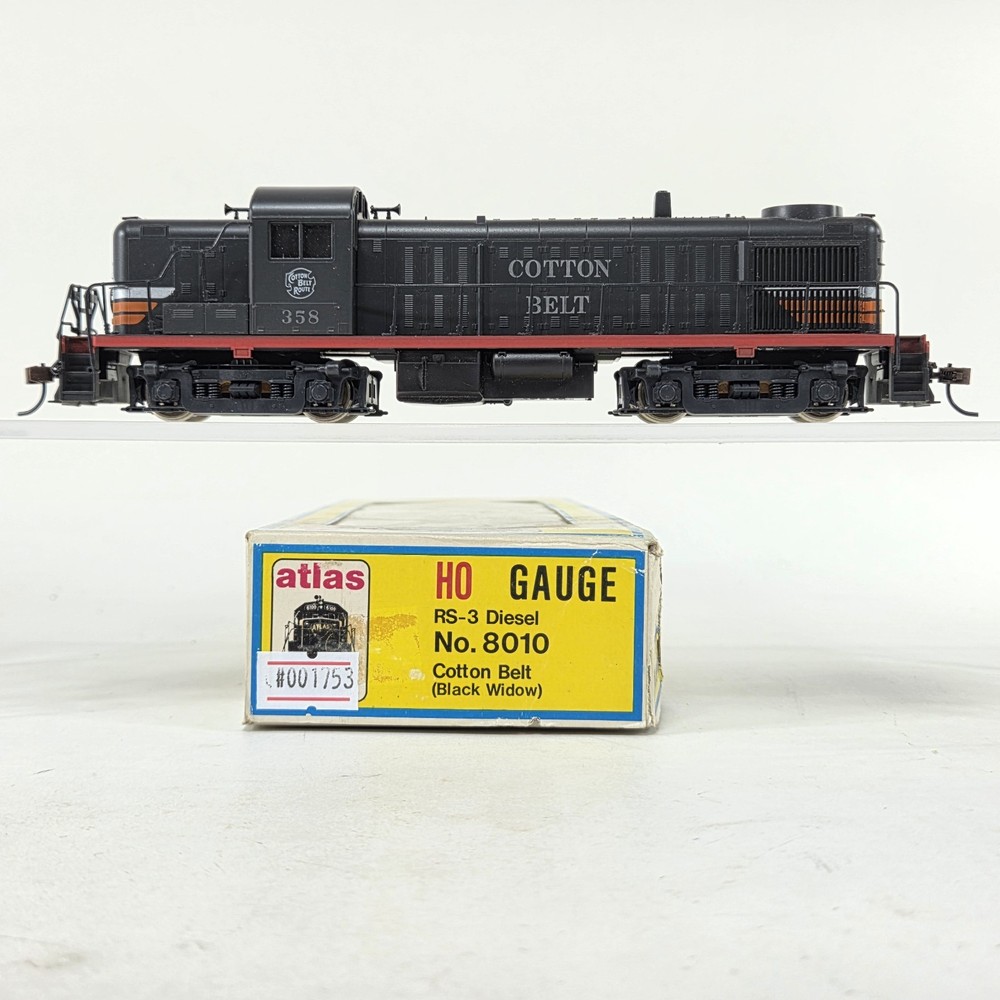Atlas / Kato Drive HO Scale Cotton Belt ALCo RS-3 #358 Road Switcher Locomotive