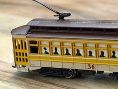 Bachmann N Scale Trolley Yellow Brill Electric Street Car #36 61098