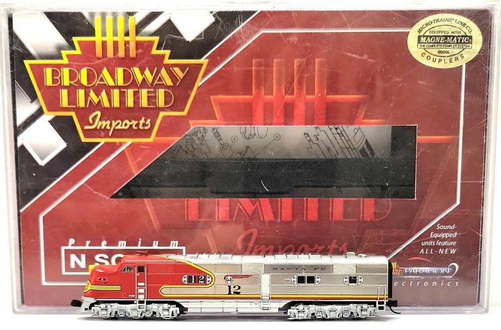 Broadway Limited 1654 N Santa Fe EMD E6A Dual Headlight Paragon2™ #12 DCC LN/Box